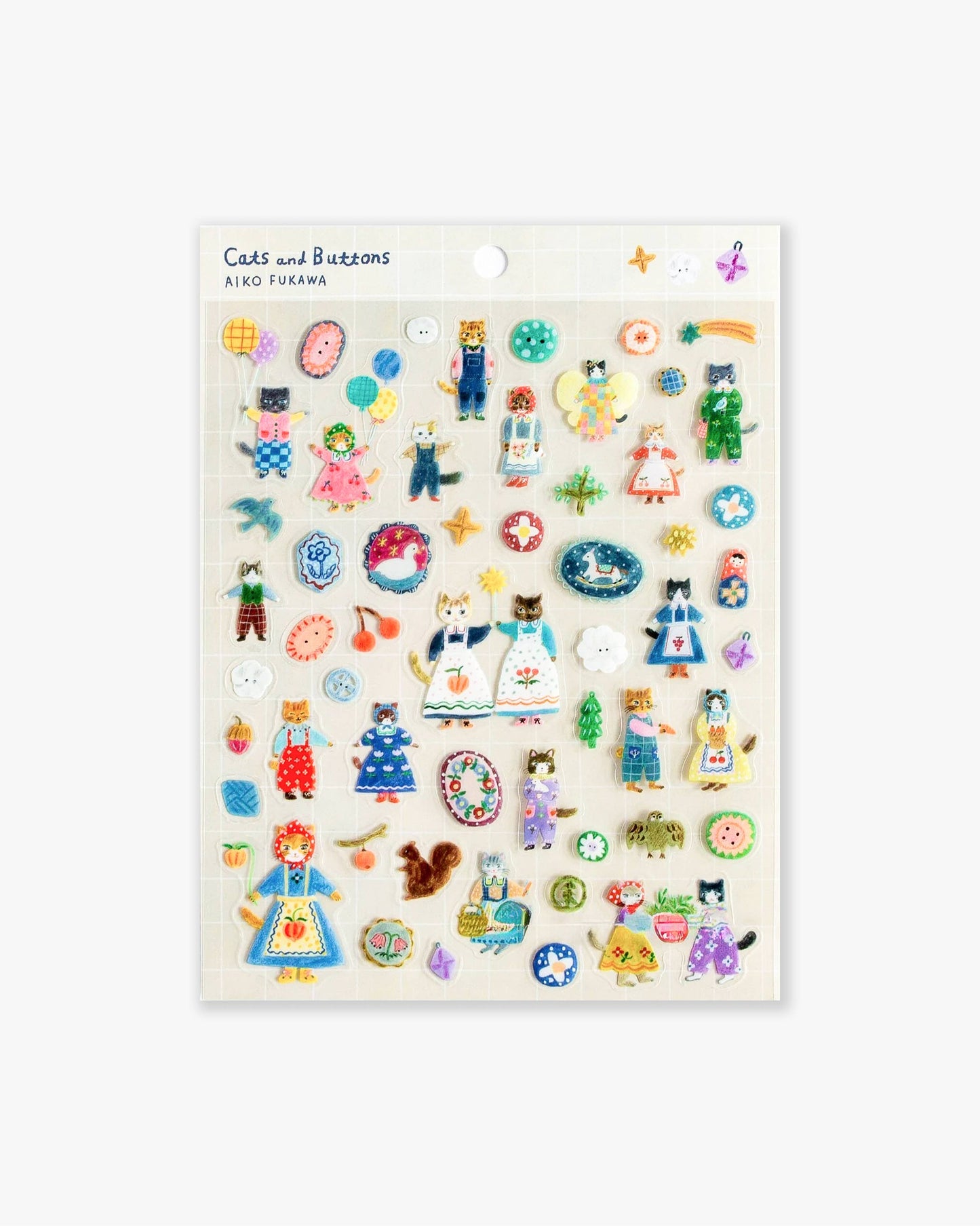 Her Winter Flowers - Clear Sticker Sheet - Cats and Buttons