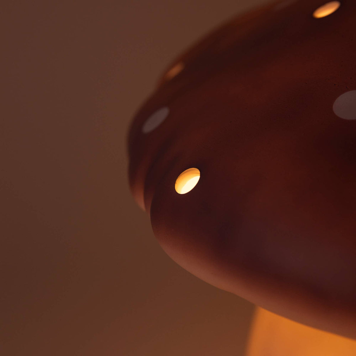 Egmont - Large Lavender Mushroom Lamp w/ Plug