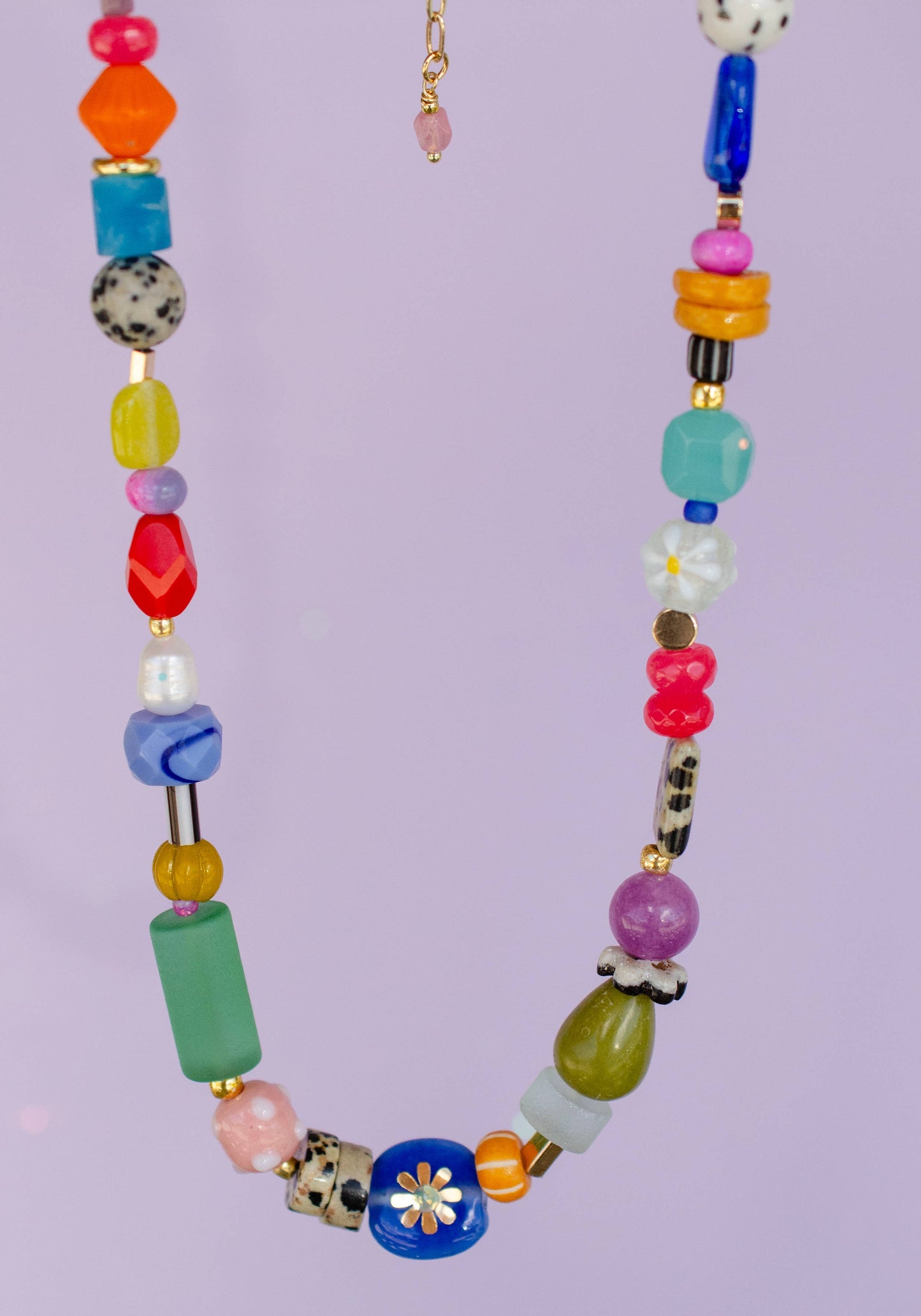 Jill Makes - Bright Colorful Beaded Necklace