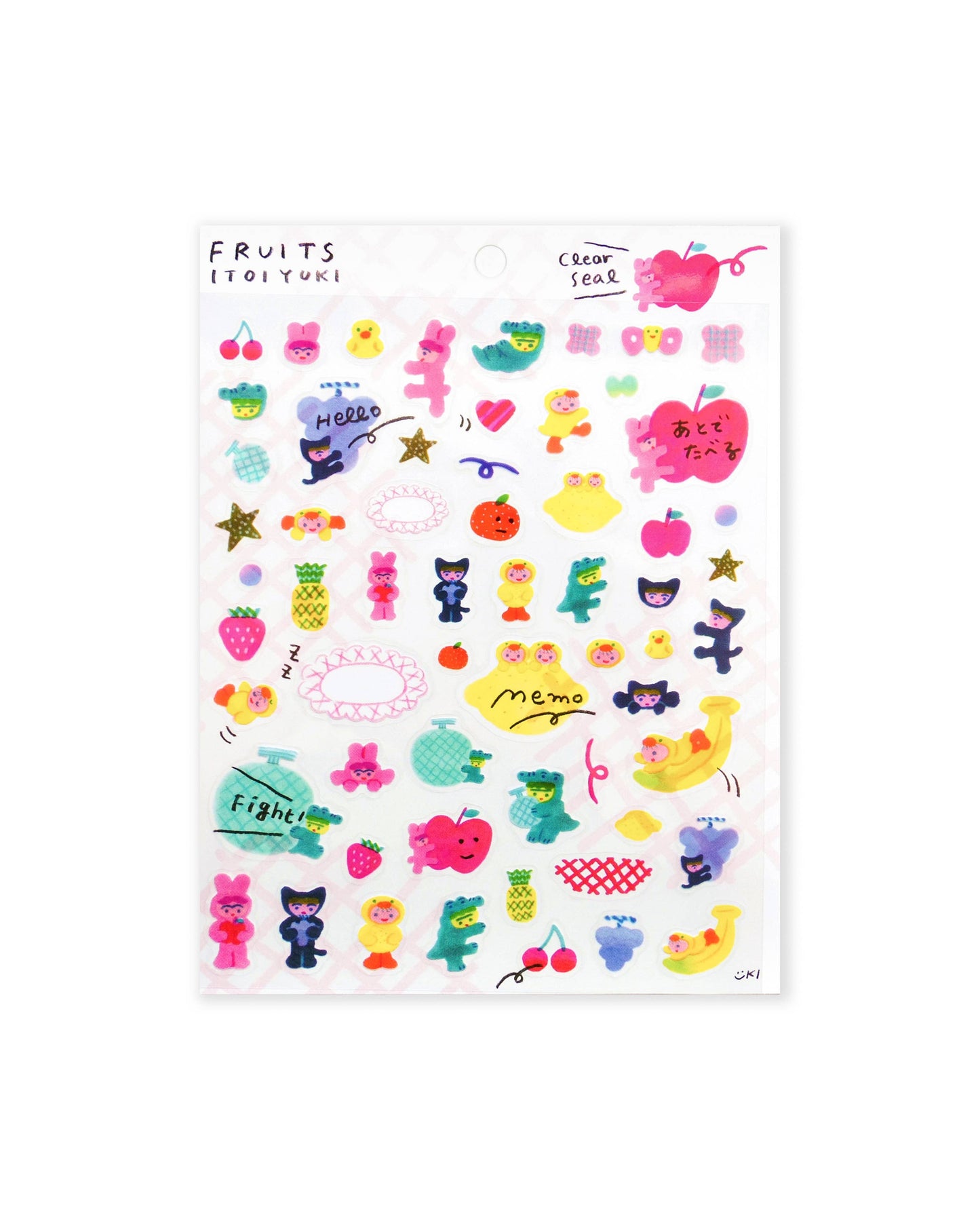 Her Winter Flowers - Clear Sticker Sheet - Fruits