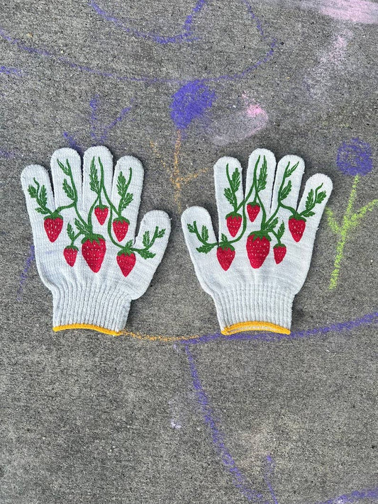 Strawberry Kids Gardening Gloves