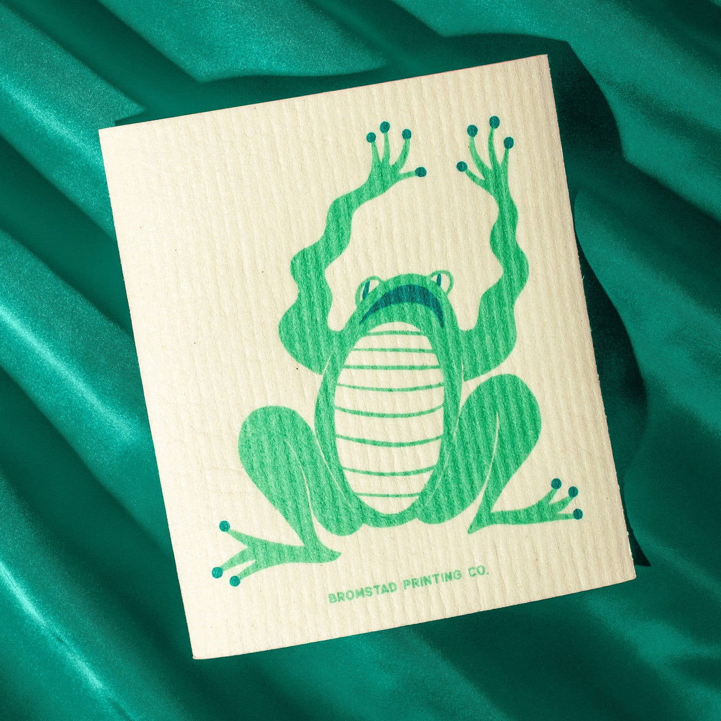 Bromstad Printing Co. - Frog - Swedish Dishcloth