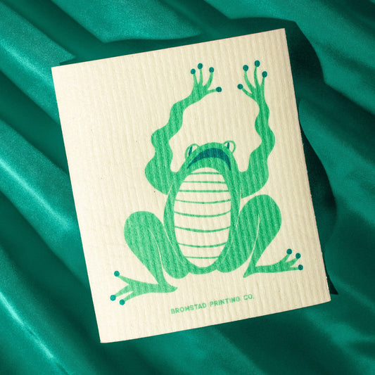 Bromstad Printing Co. - Frog - Swedish Dishcloth