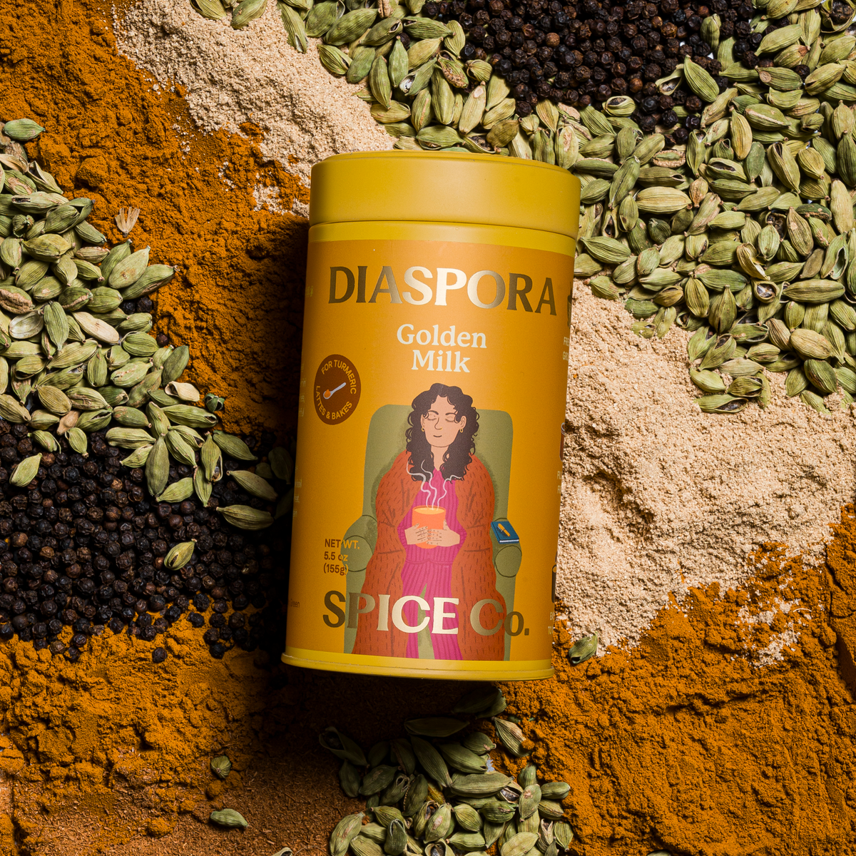 Diaspora Spice Co. - Golden Milk (Spice Blend) - For Turmeric Lattes & Baking