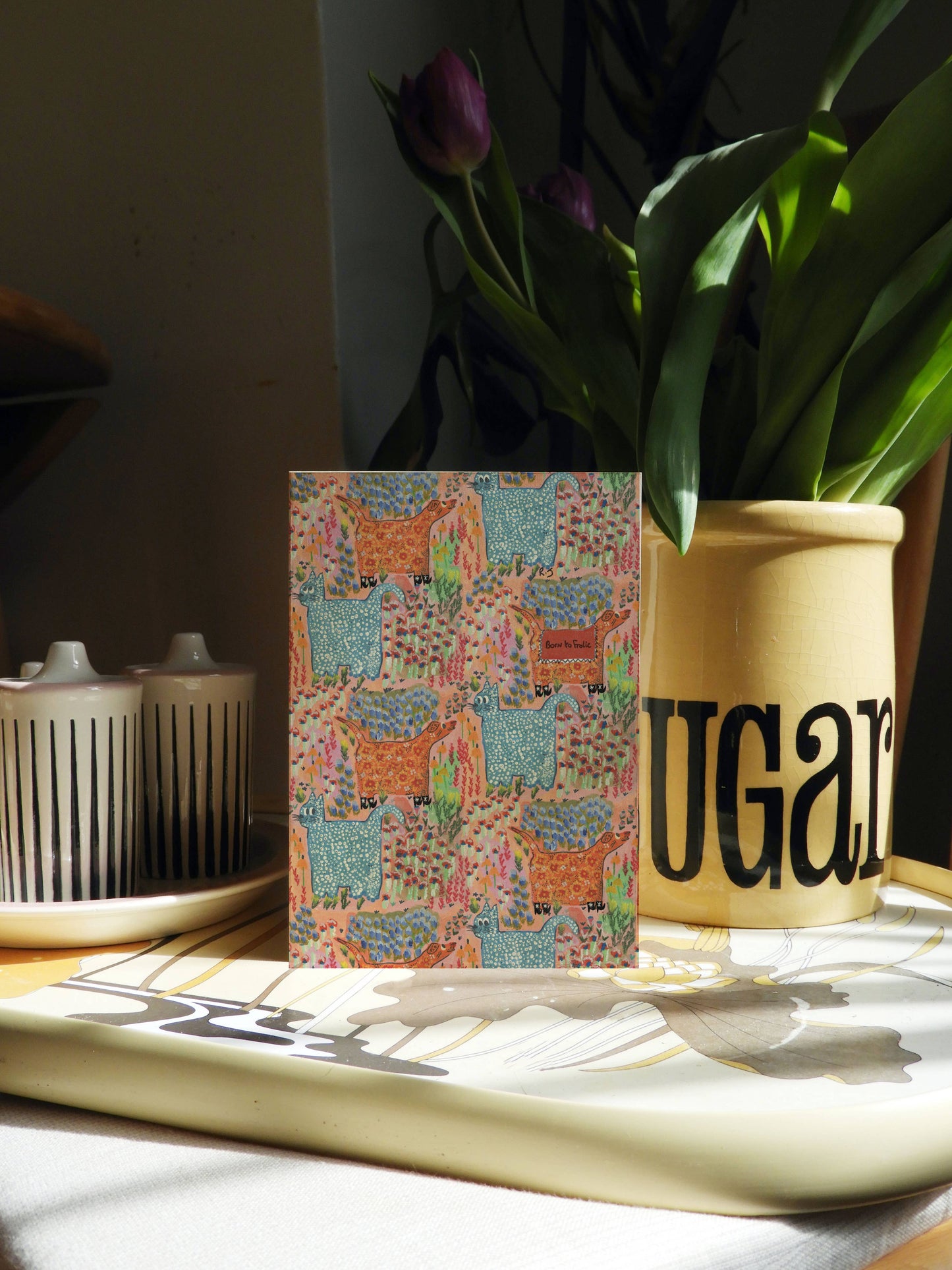 ‘Born To Frolic’ Greeting Card