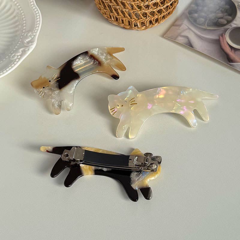 Playful Cat Hair Clips