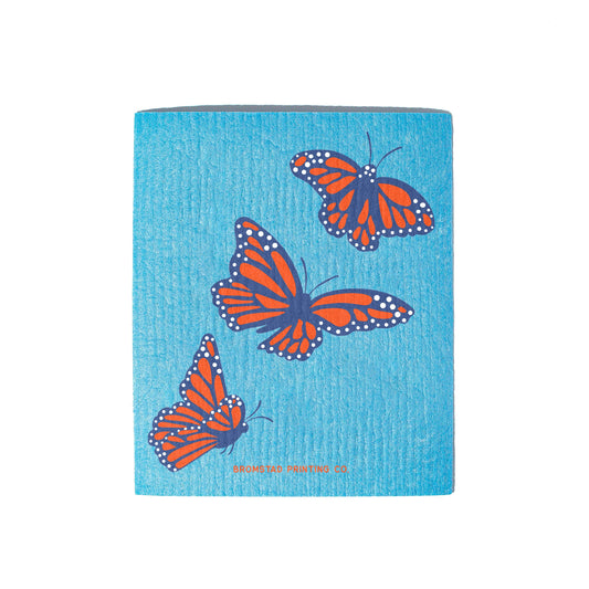 Bromstad Printing Co. - Butterflies - Swedish Dishcloth