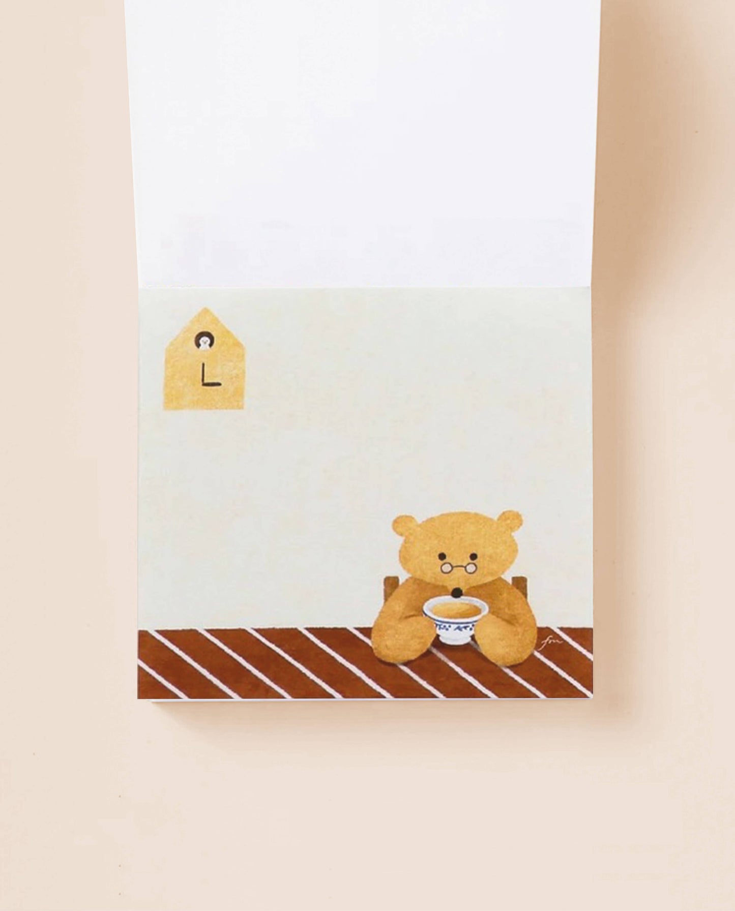 Her Winter Flowers - Block Memo - Tea Time