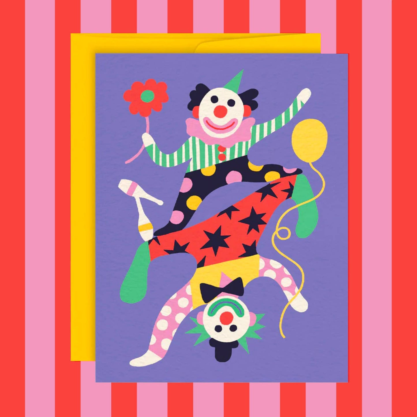 Clowns Greeting Card