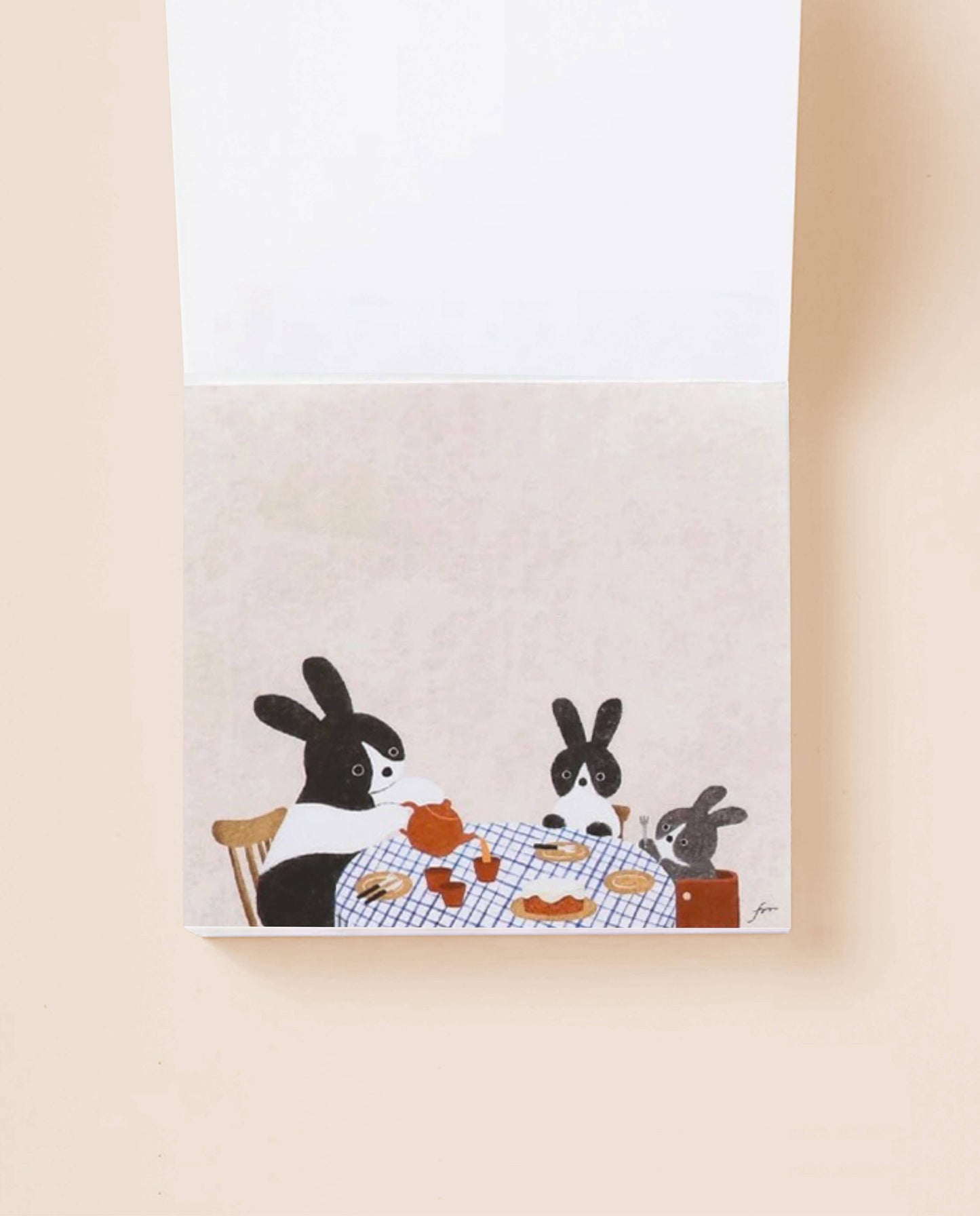 Her Winter Flowers - Block Memo - Tea Time
