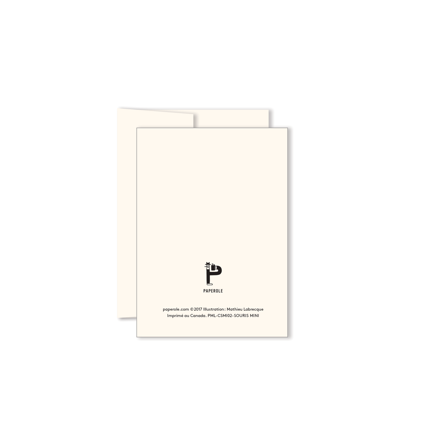 ‘Souris’ Miniature Greeting Card