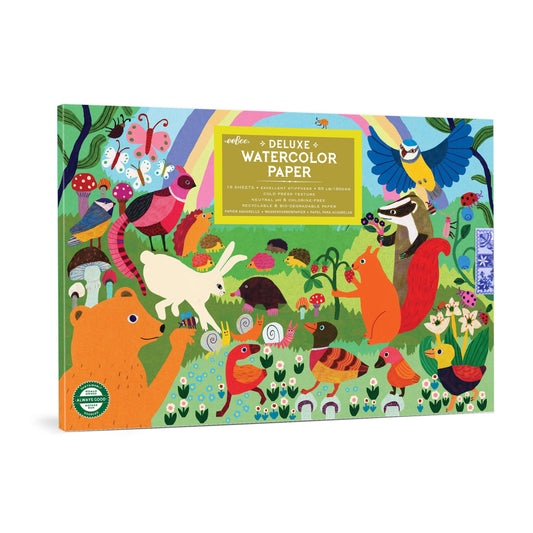 eeBoo - Woodland Rainbow Cold Press Watercolor Paper