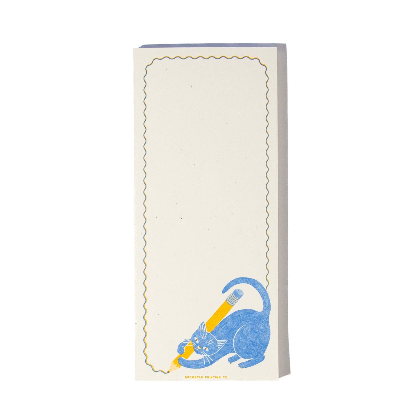 Bromstad Printing Co. - Pencil Cat - Tall Notepad