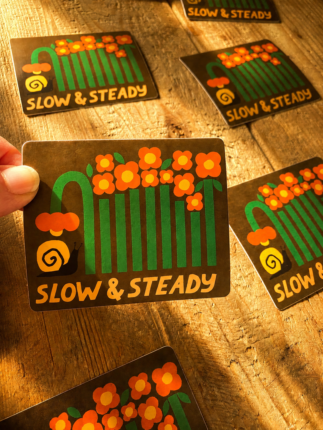 Slow & Steady Snail Sticker