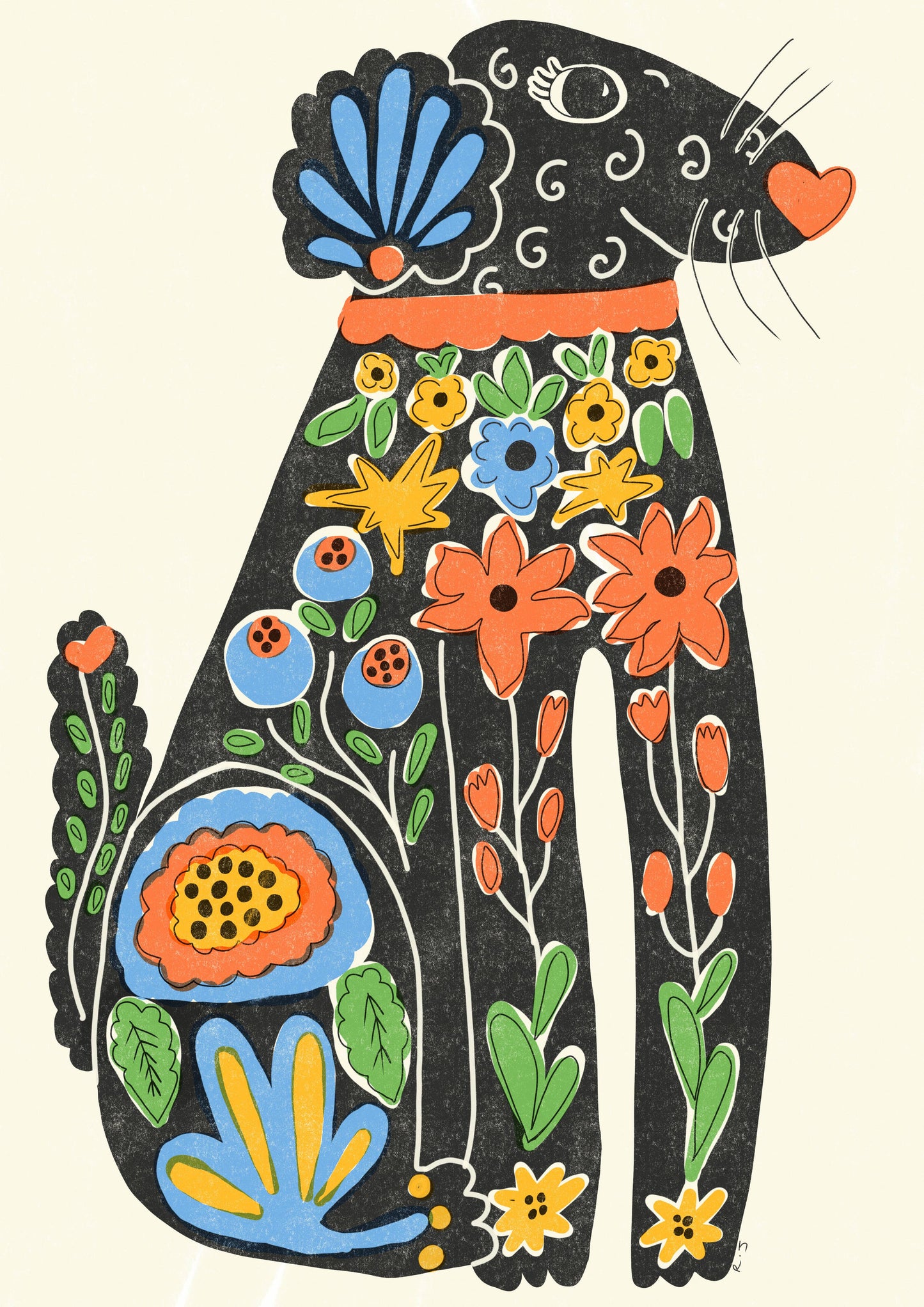 ‘Funky Dog' Print