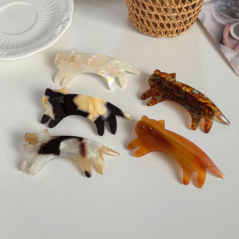 Playful Cat Hair Clips