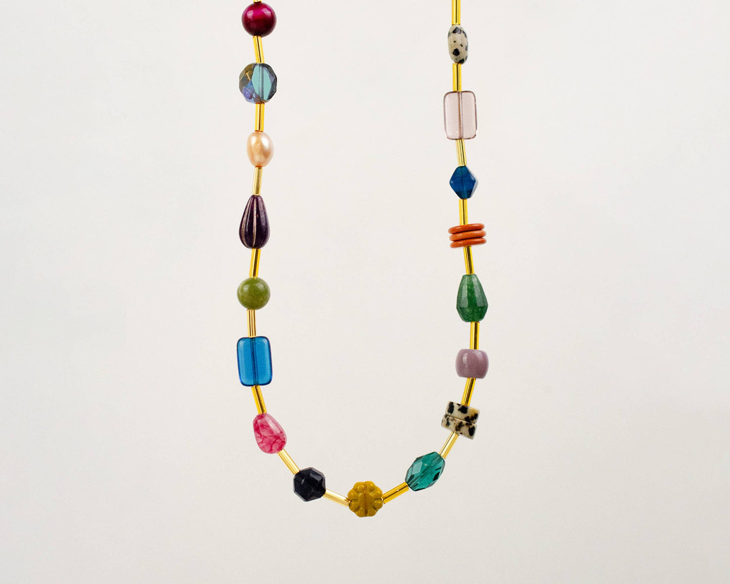 Jill Makes - Jewel Tone Beaded Necklace