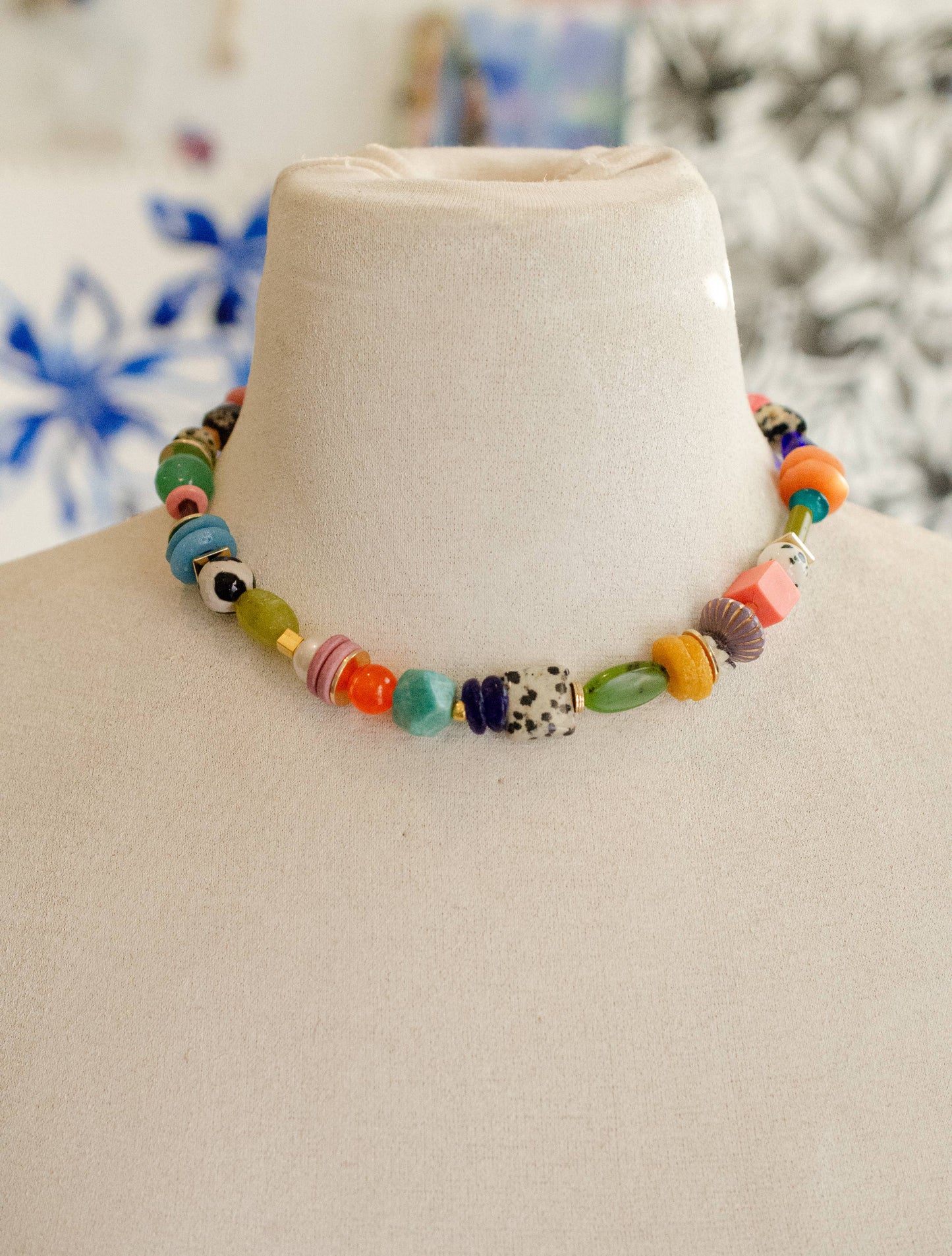 Jill Makes - Chunky Beaded Statement Necklace