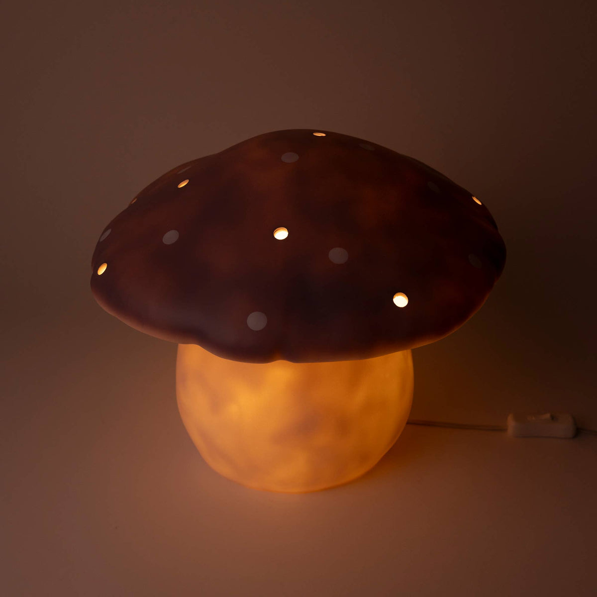 Egmont - Large Lavender Mushroom Lamp w/ Plug