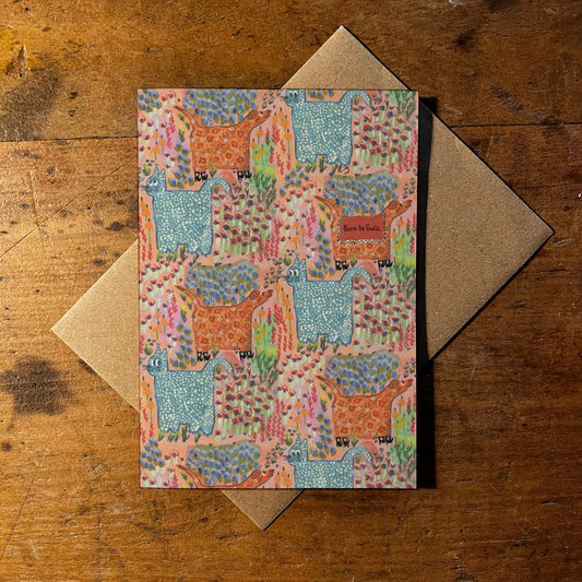 ‘Born To Frolic’ Greeting Card