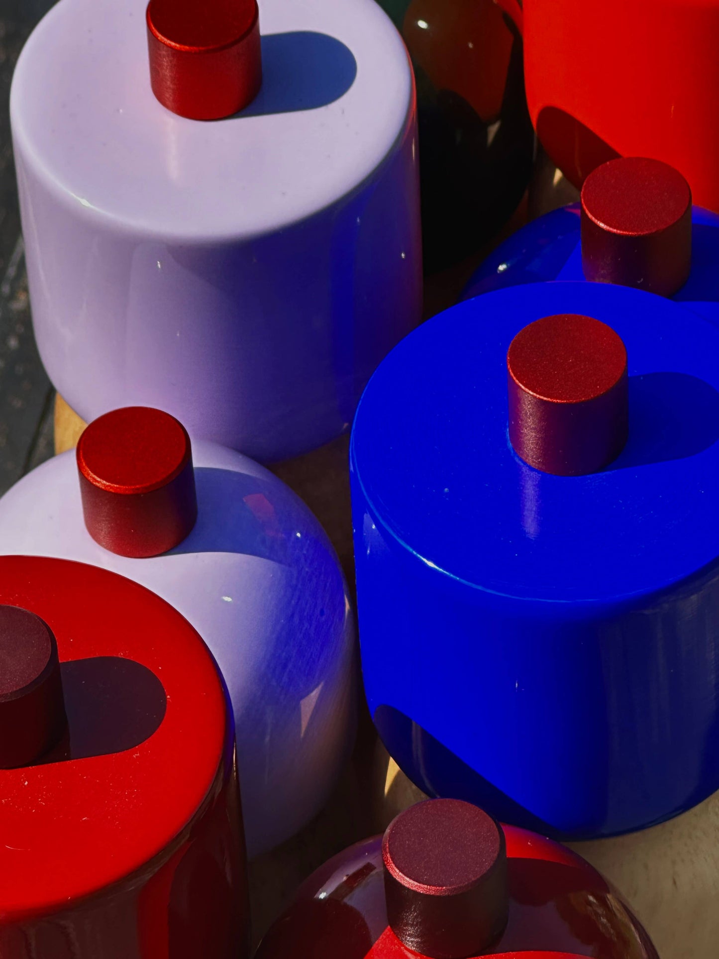 MÆGEN Salt & Pepper Grinders - Navy & Red