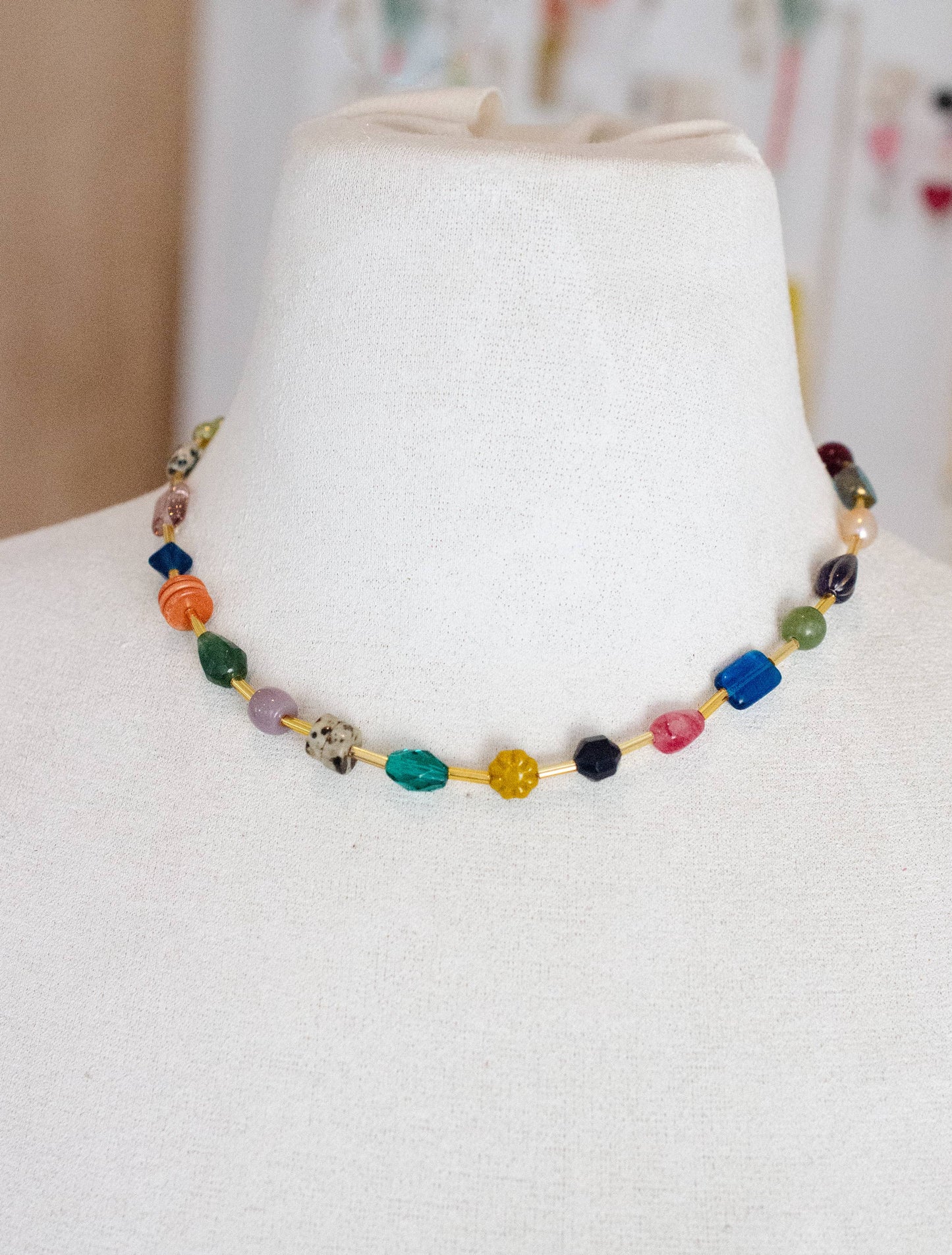 Jill Makes - Jewel Tone Beaded Necklace