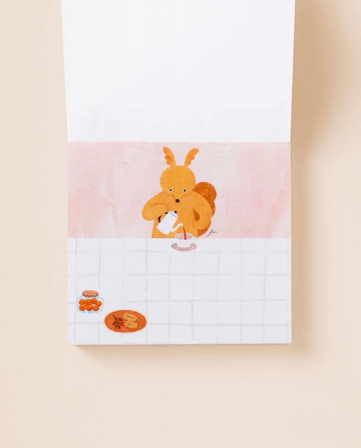 Her Winter Flowers - Block Memo - Tea Time