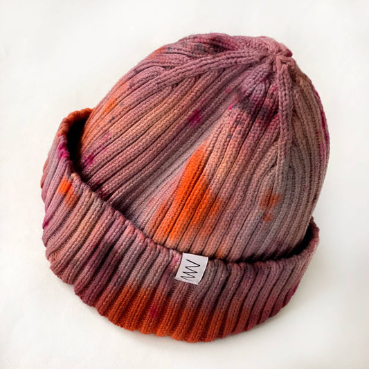 Merle Works - Brunette Hand-dyed Beanie Hat