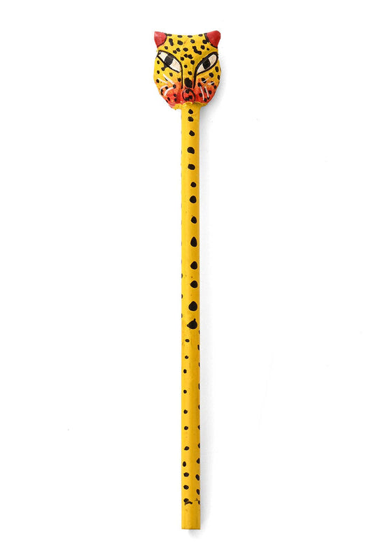 Hand Painted Cheetah Pencil No. 02