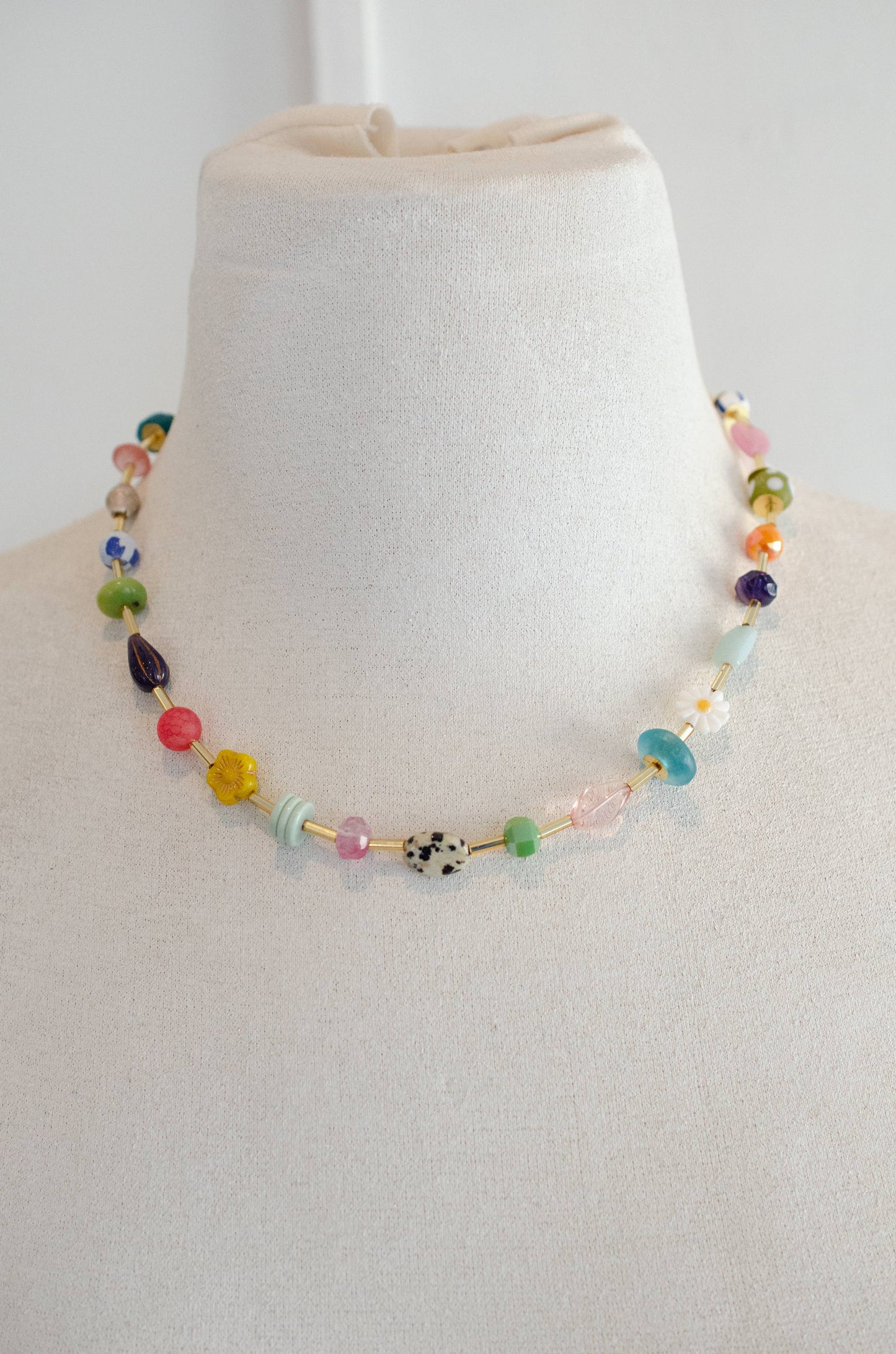 Jill Makes - Colorful Beaded Eclectic Necklace