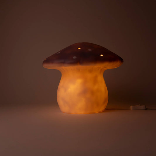 Egmont - Large Lavender Mushroom Lamp w/ Plug