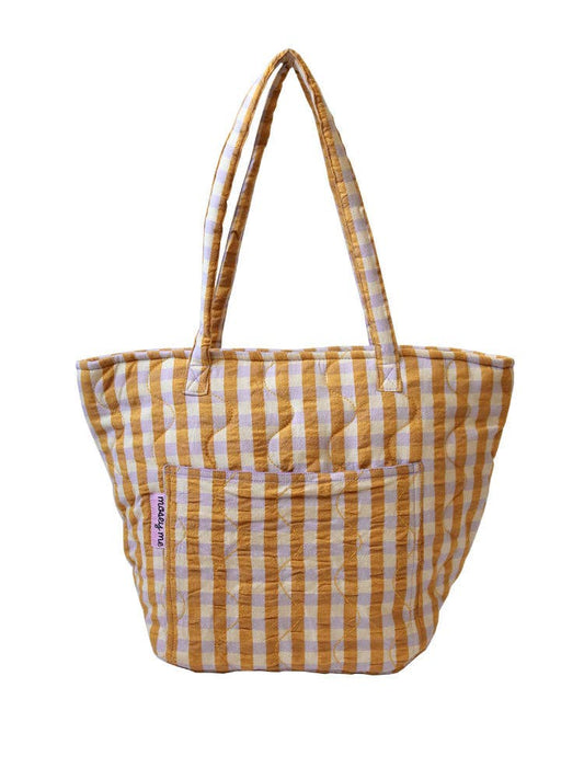 Mango Seersucker Quilted Bag - Mosey Me
