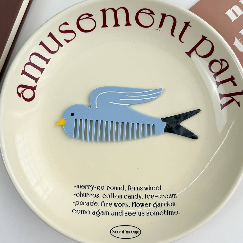 SoapElenGlen - Whimsical Animal Acetate Combs，Vegetable Portable Hair Tools