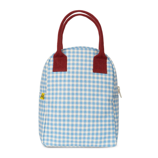 Fluf - Zipper Lunch - Gingham Sky