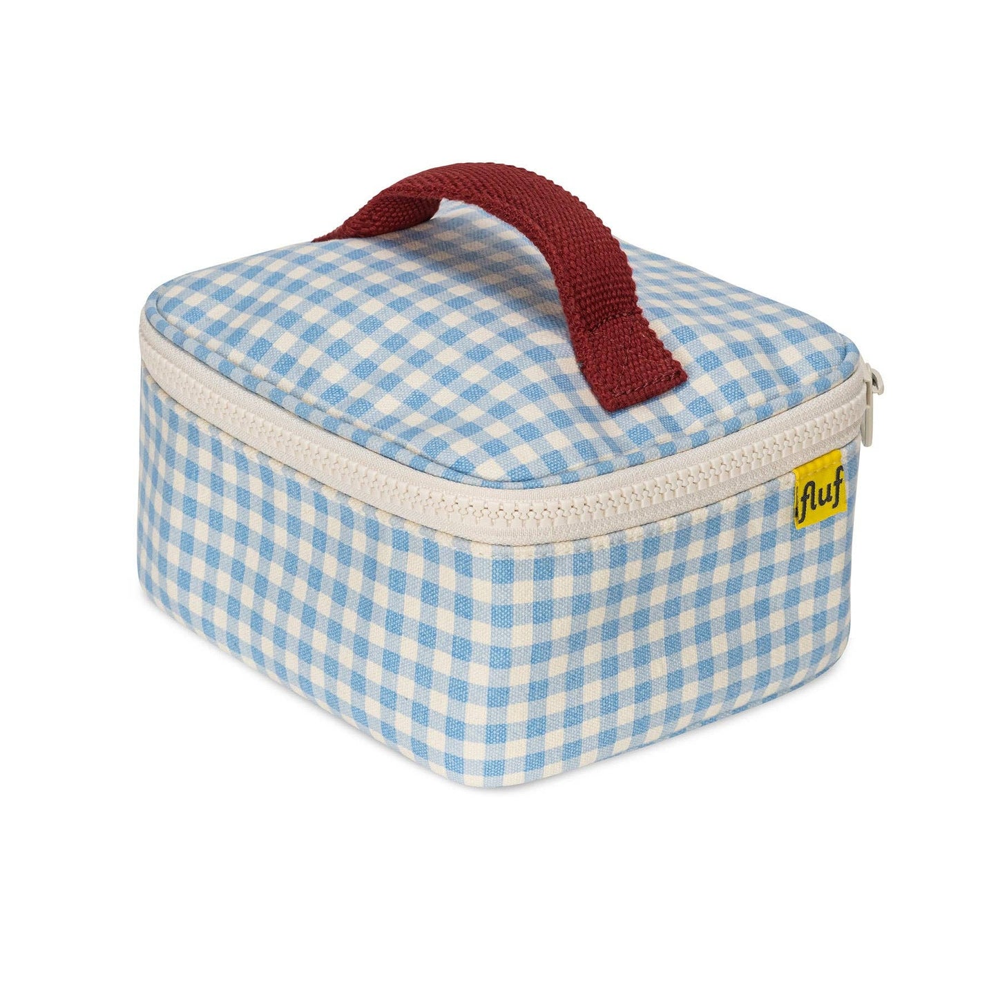 Fluf - Mini Zip Cube - Gingham Sky