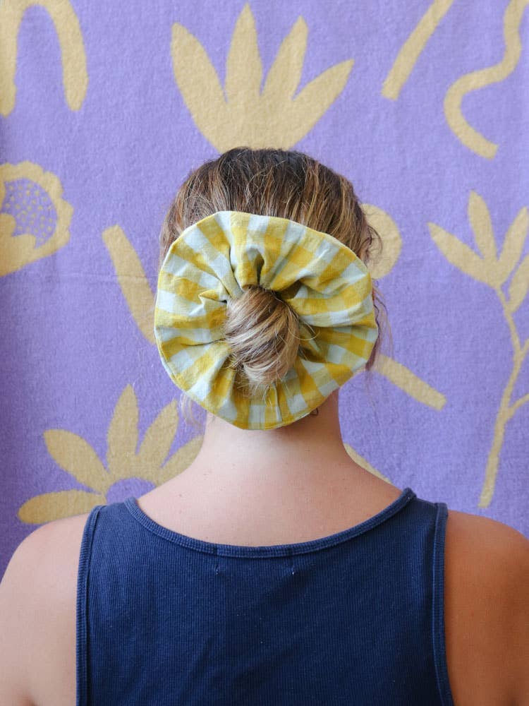 Citrus Seersucker Scrunchie - Mosey Me