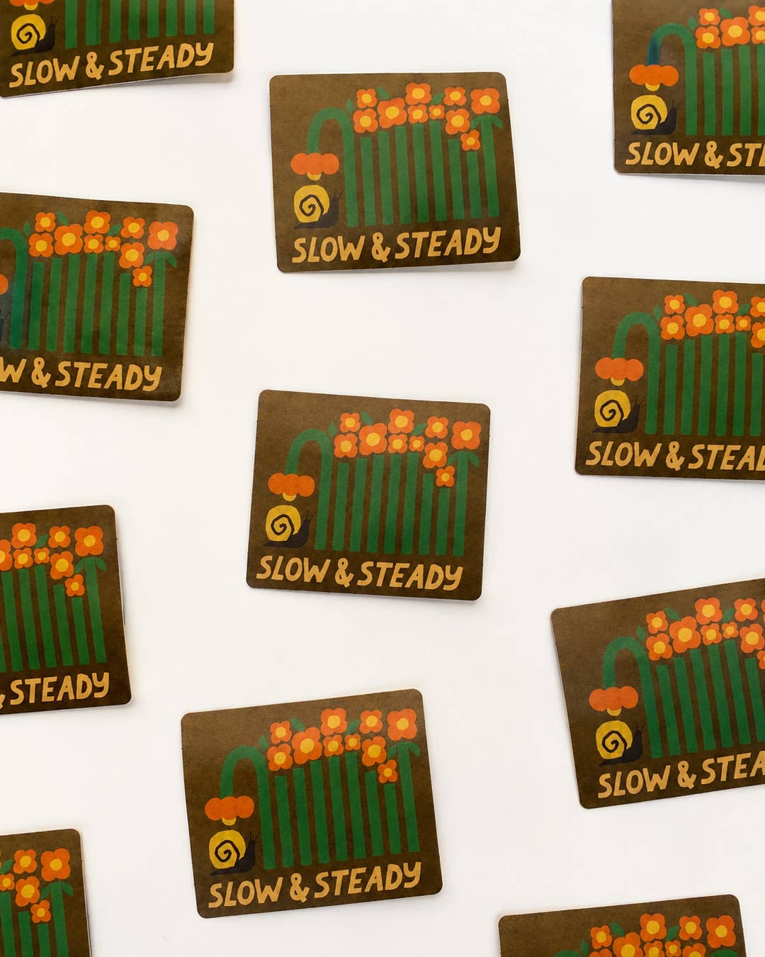 Slow & Steady Snail Sticker