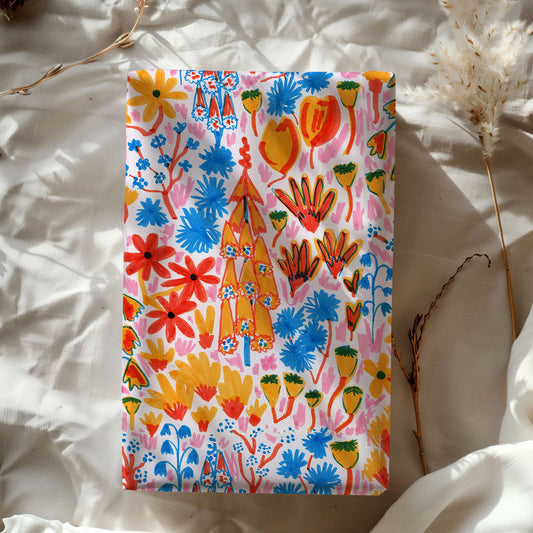 ‘Midsummer Florals’ Single Sheet Wrapping Paper