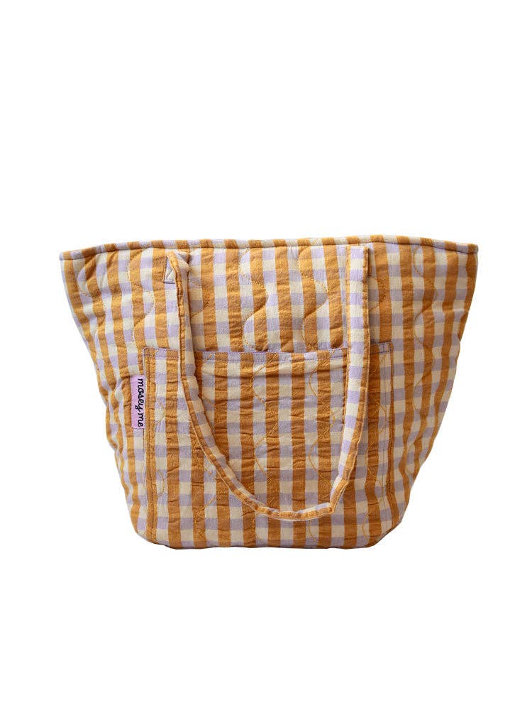 Mango Seersucker Quilted Bag - Mosey Me