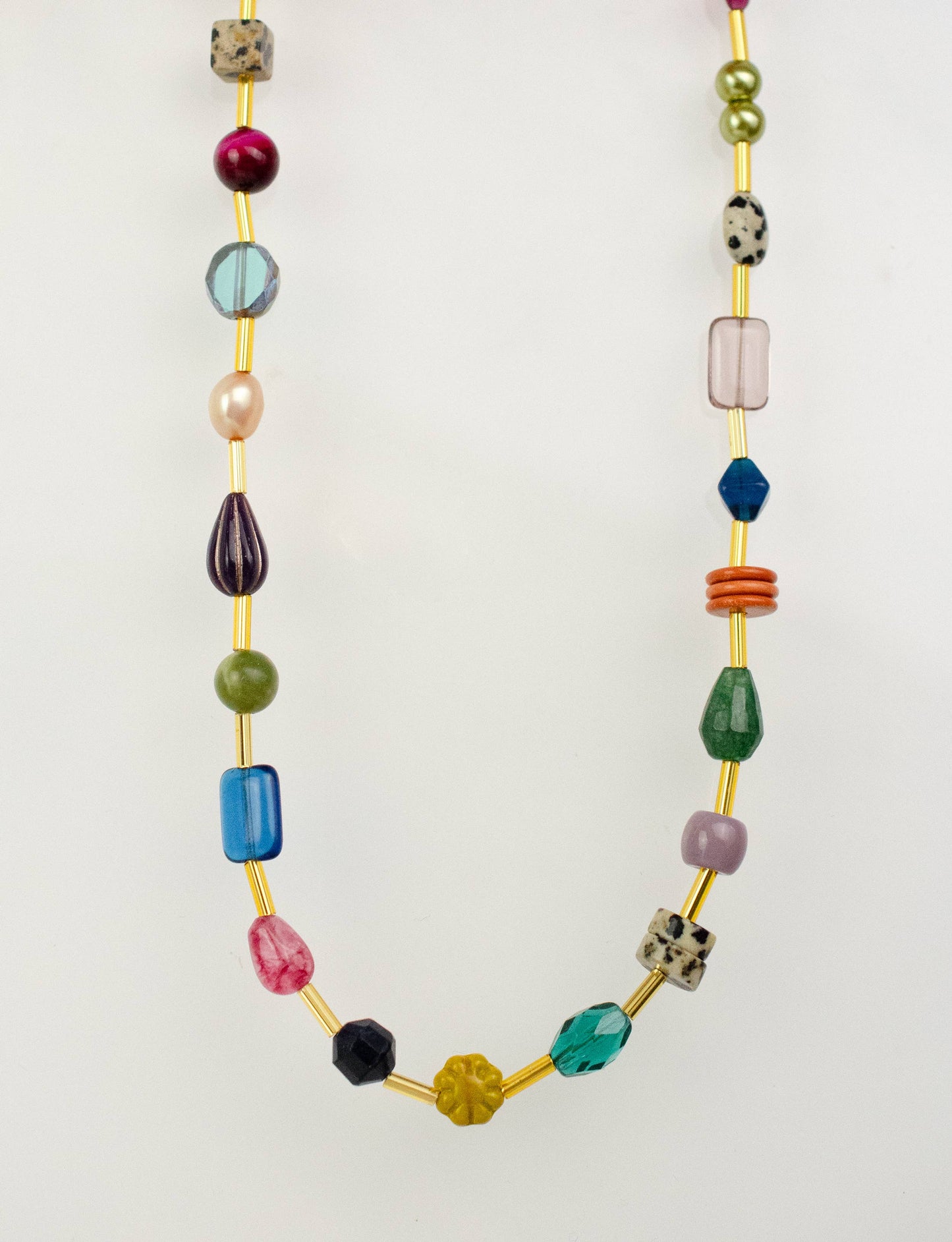 Jill Makes - Jewel Tone Beaded Necklace
